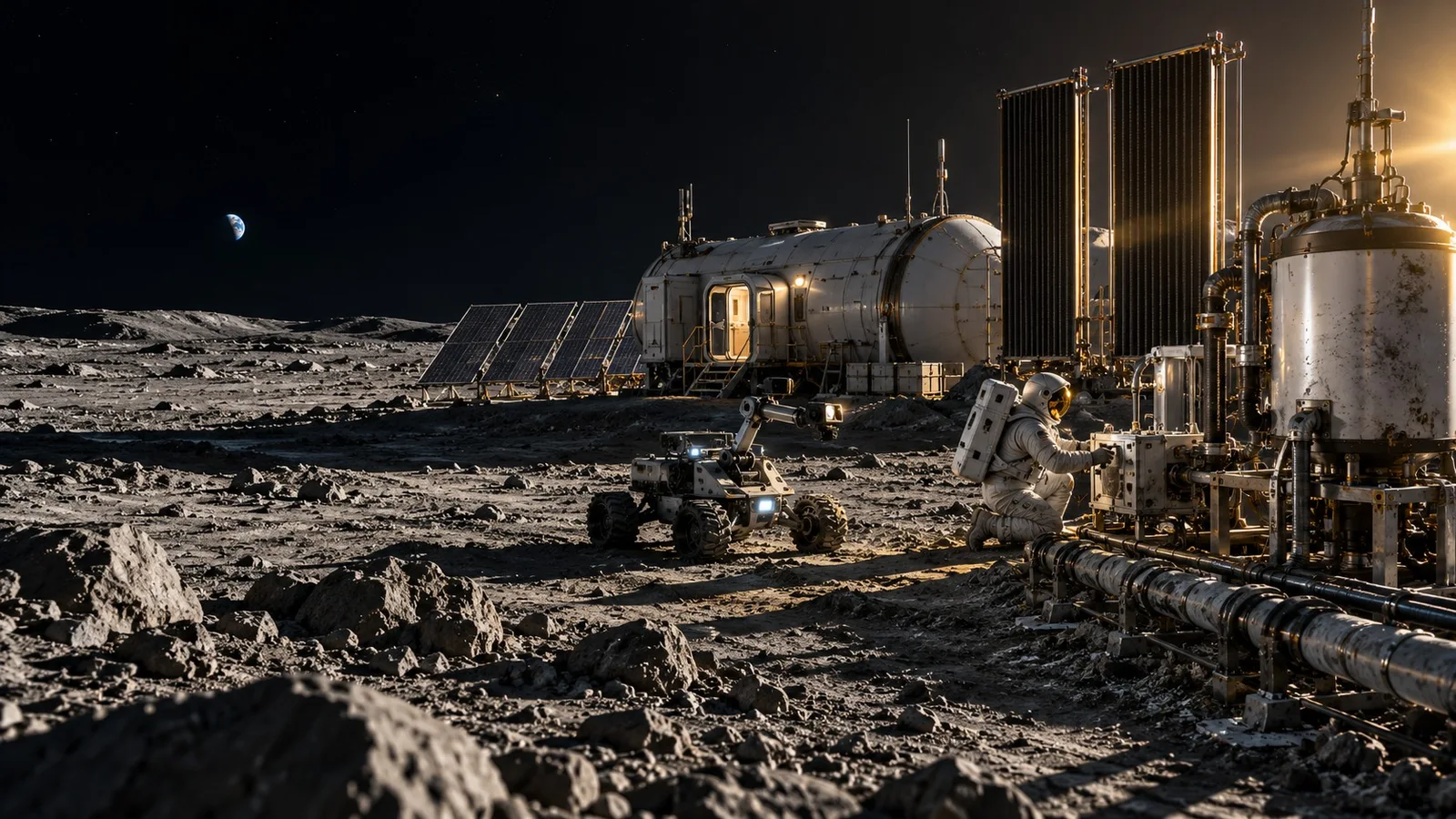 Habitat and ISRU Operations — concept visualization
